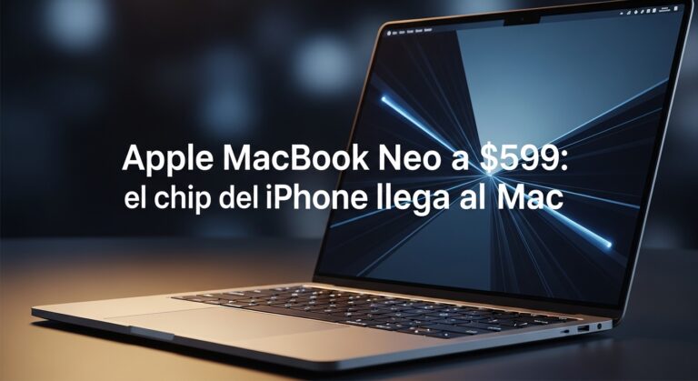 Apple MacBook Neo a 599 dólares: el chip de iPhone llega a la Mac