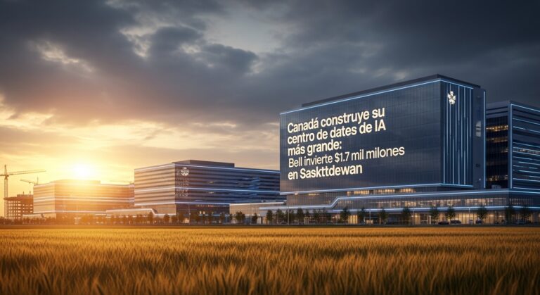 Canadá construye su mayor centro de datos de IA: Bell invierte $1,700 millones en Saskatchewan