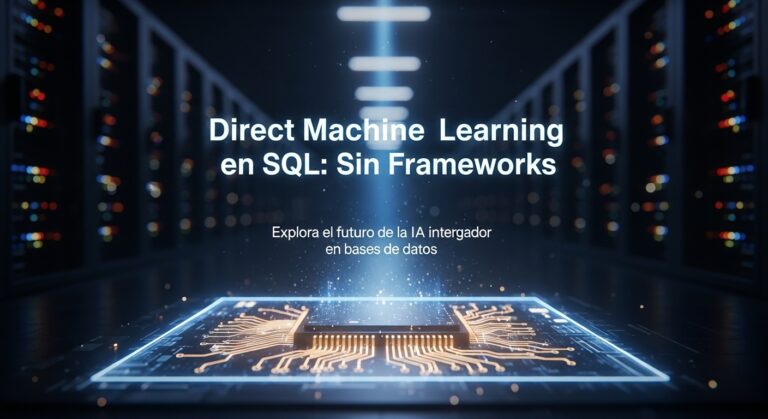 Aprendizaje Automático Directo en SQL: Sin Marcos de Trabajo