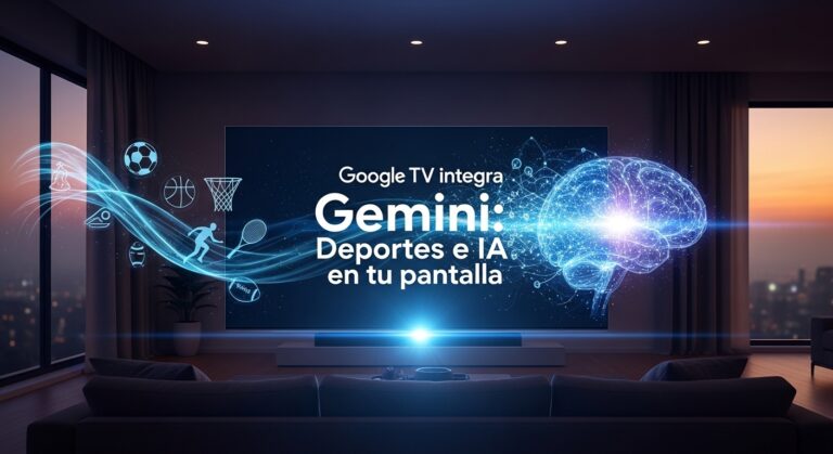Google TV integra Gemini: Deportes e IA en tu pantalla