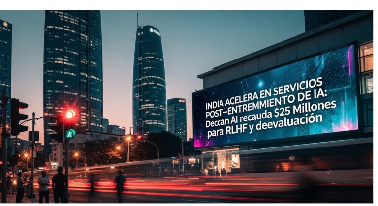India acelera en servicios de post-training de IA: Deccan AI levanta $25 millones para RLHF y evaluación de modelos