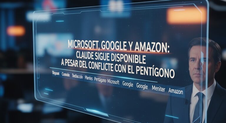 Microsoft, Google y Amazon: Claude sigue disponible pese al conflicto con el Pentágono
