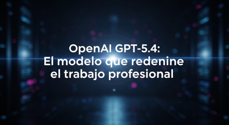 GPT-5.4 de OpenAI: El modelo que redefine el trabajo profesional