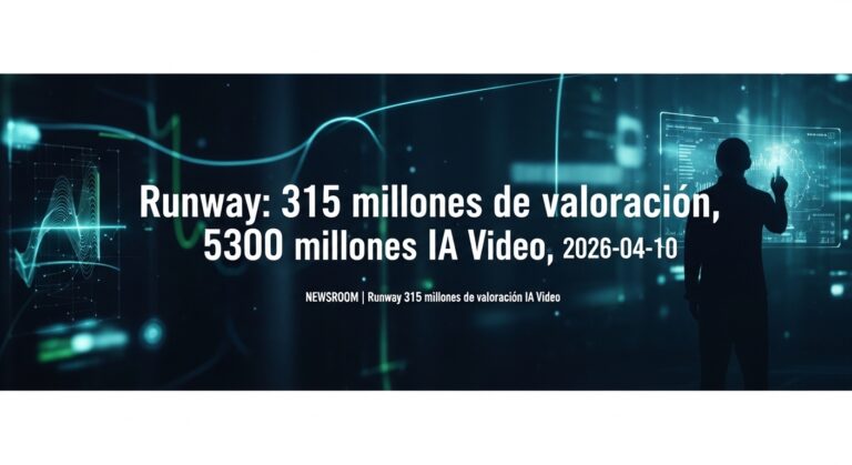 Runway 315 millones valuación 5300 millones IA video
