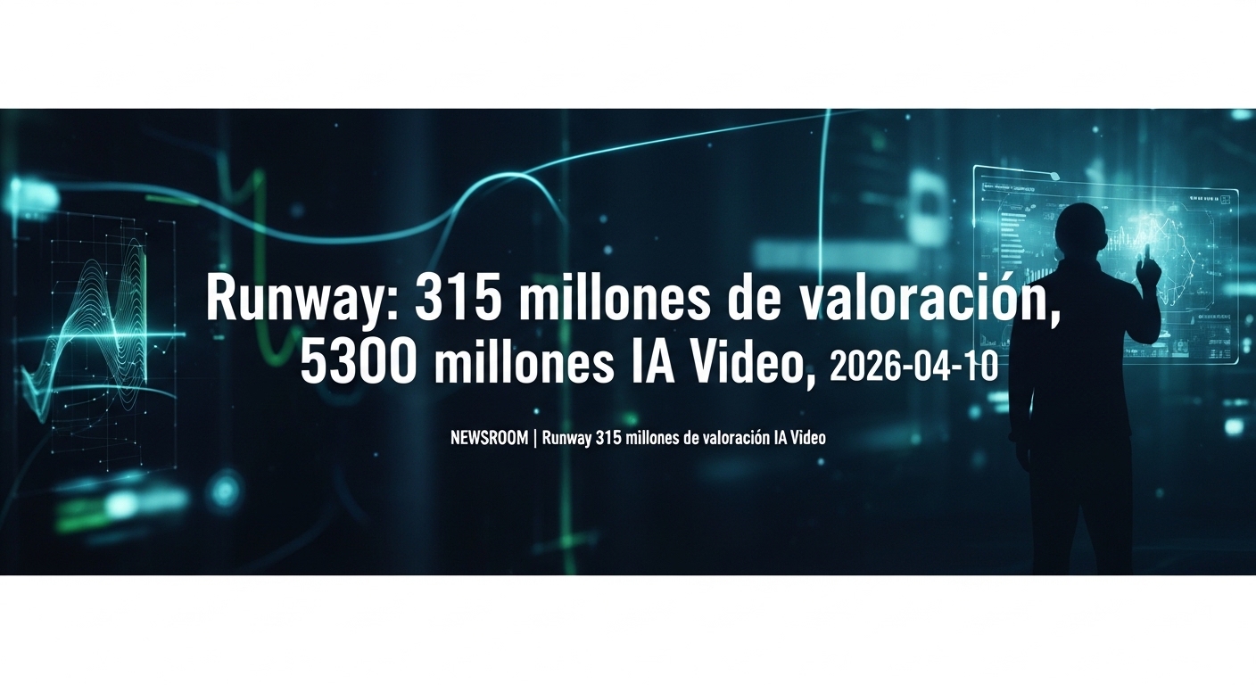 Runway Recauda $315 Millones Más a Valuación de $5,300 Millones: La IA para Video se Profesionaliza
