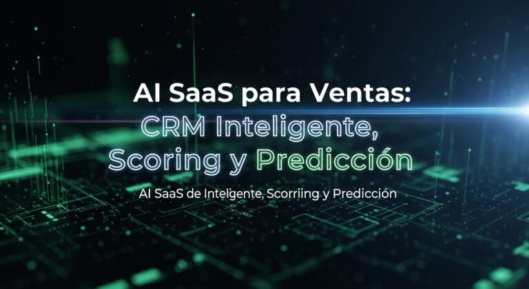 SaaS de IA para Ventas: CRM Inteligente, Scoring y Predicción