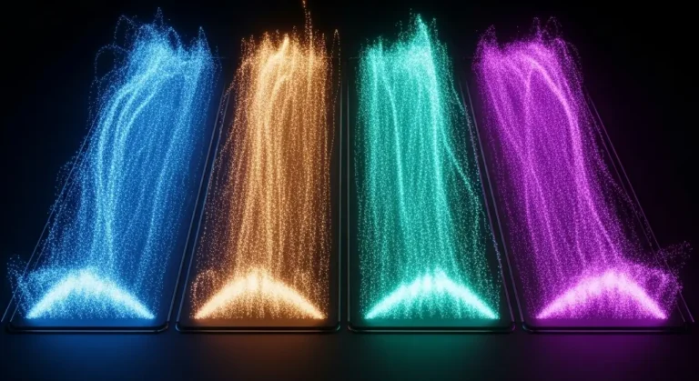Flujo de trabajo flujos luz particles automatización de flujos