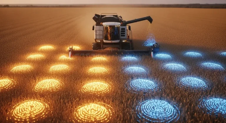 Autónomo harvesting vehículo agricultura inteligente