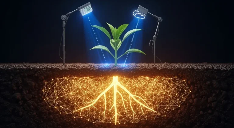 Cultivo planta ecosistema agricultura inteligente