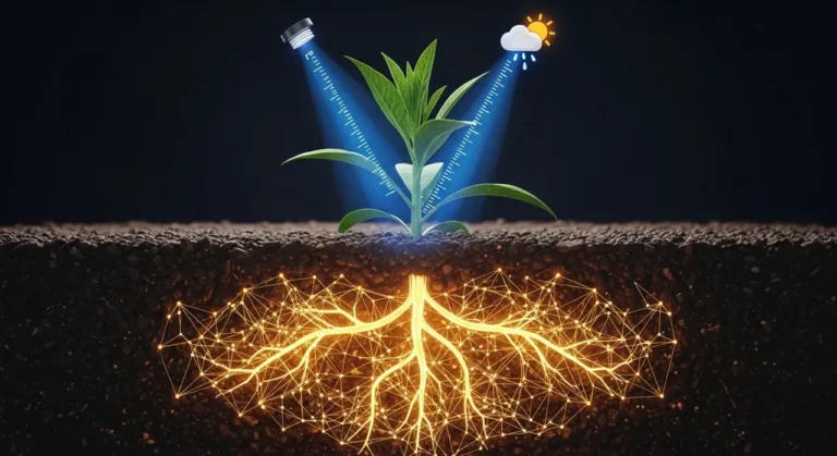 Cultivo planta inteligencia ecosistema agricultura inteligente