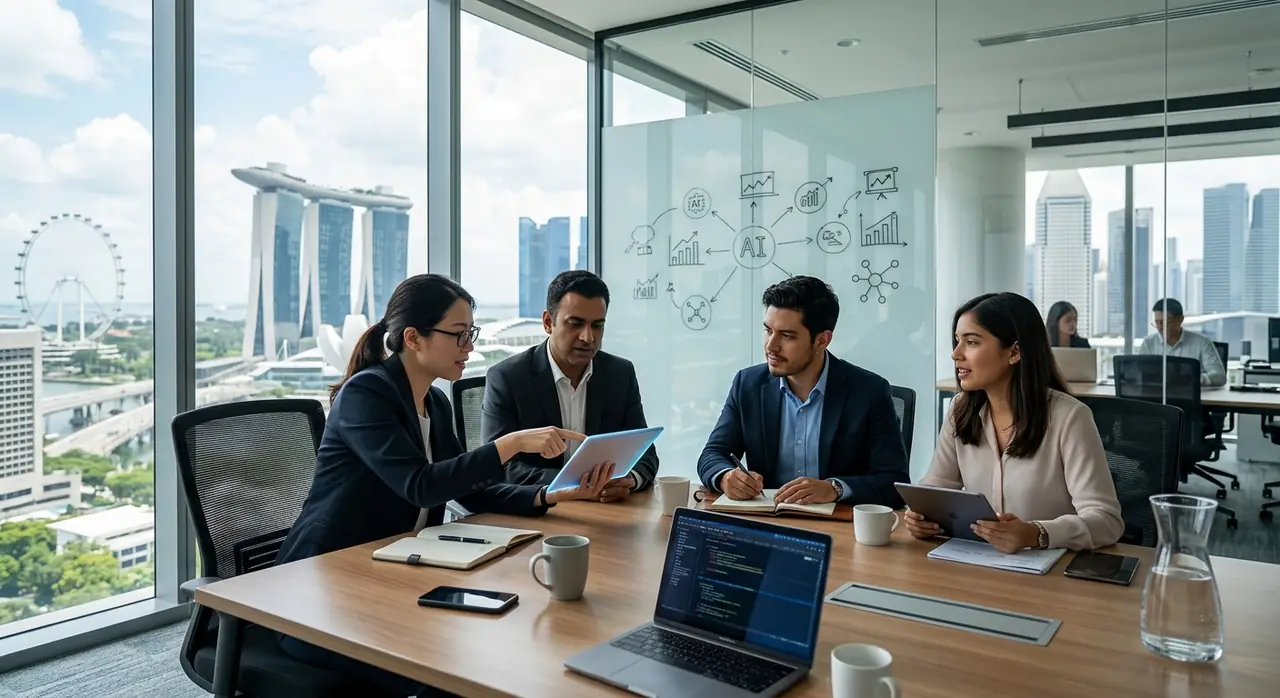 Singapur: Deducciones Fiscales 400% y 100K Empleos IA