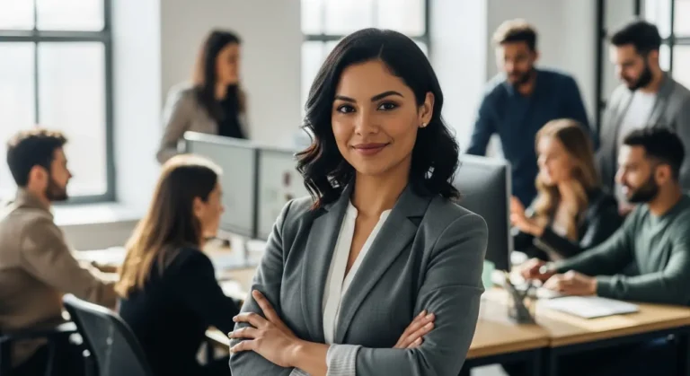 Latin american businesswoman inteligencia artificial