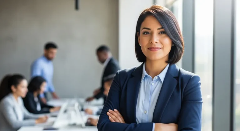 Latin american businesswoman inteligencia artificial