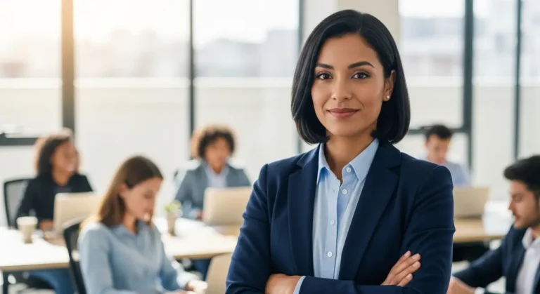 Latin american businesswoman inteligencia artificial