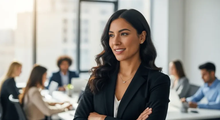 Latin american businesswoman inteligencia artificial