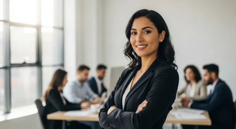 Latin american businesswoman inteligencia artificial