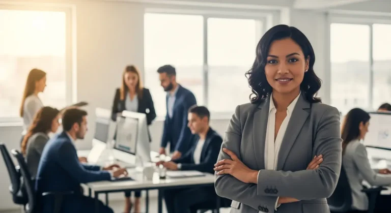 Latin american businesswoman inteligencia artificial