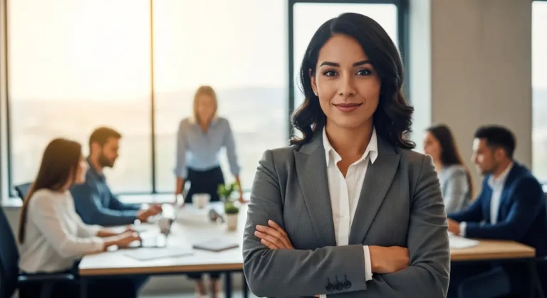 Latin american businesswoman inteligencia artificial