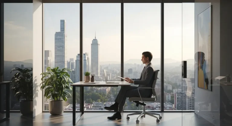 Mexicano executive revisando inteligencia artificial