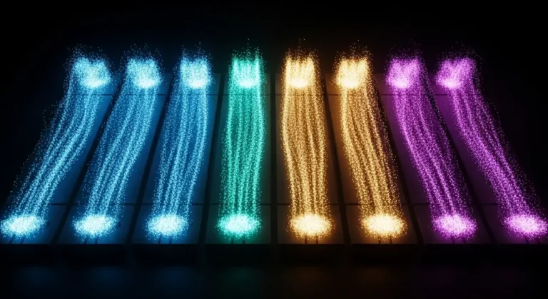 Paralelo flujo de trabajo flujos luz procesamiento de datos IA