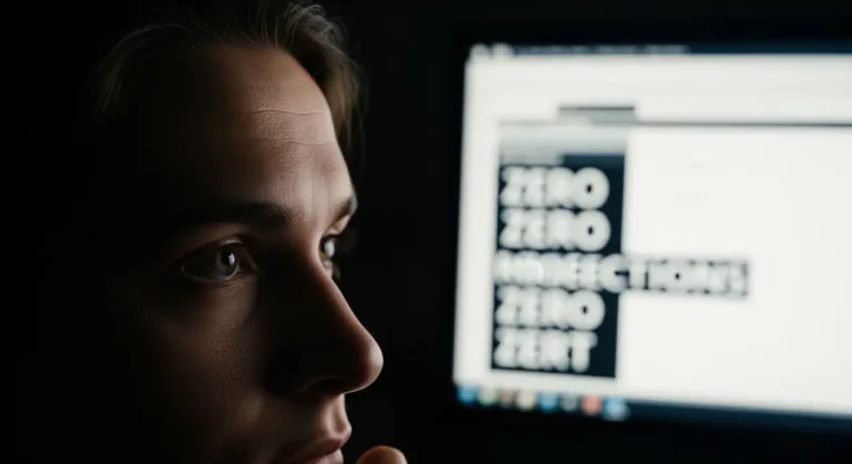 Person's eyes illuminated mon inteligencia artificial