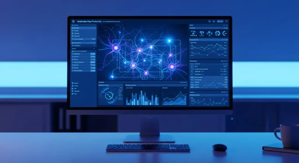 Productivity panel monitor panel analítico con IA