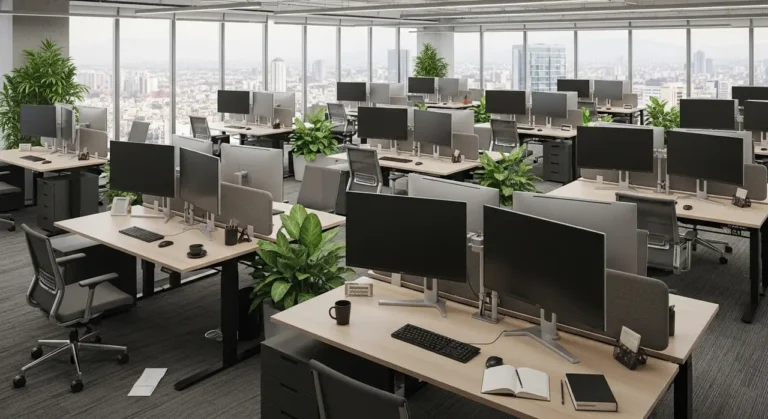 Startup oficina interior ciudad view startups tecnología