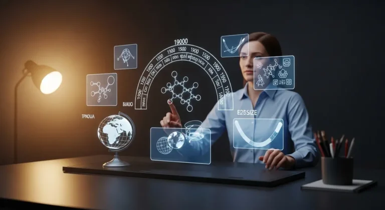Teacher's holográfico estación de trabajo educación con IA