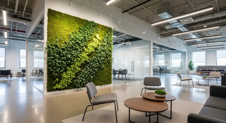 Tecnología company oficina lobby plants inteligencia artificial
