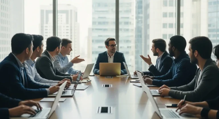 Tecnología equipo boardroom inteligencia artificial