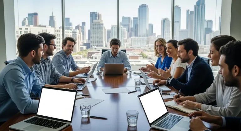 Tecnología equipo boardroom inteligencia artificial