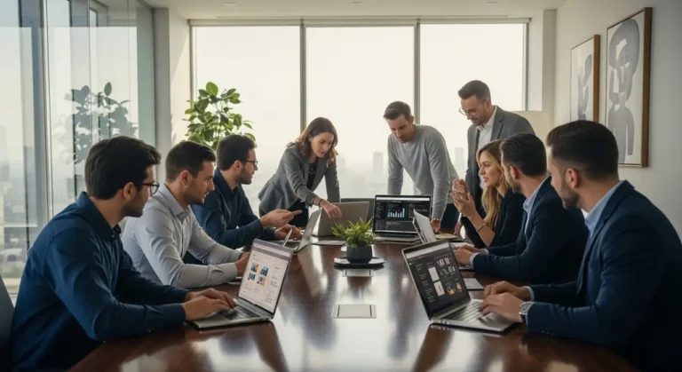 Tecnología equipo boardroom inteligencia artificial