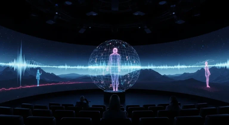 Espectador universo entretenimiento con IA