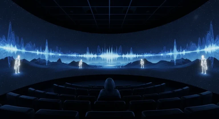 Espectador universo theater entretenimiento con IA