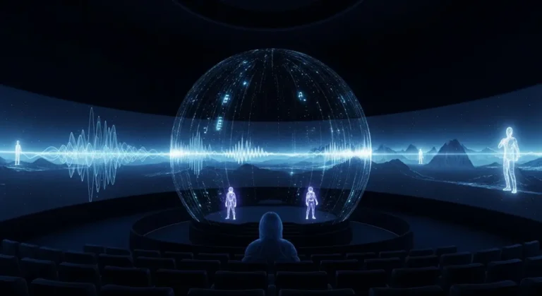 Espectador universo theater entretenimiento con IA