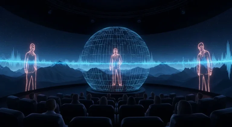 Espectador spherical theater entretenimiento con IA