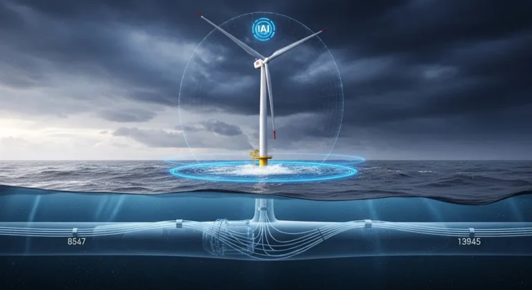 Viento turbina oscuro turbulentas energía renovable