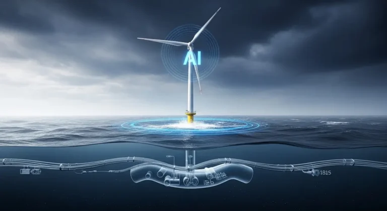 Viento turbina rising oscuro aguas energía renovable