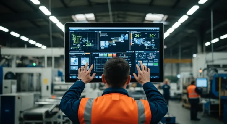 Worker monitoring control panel inteligencia artificial
