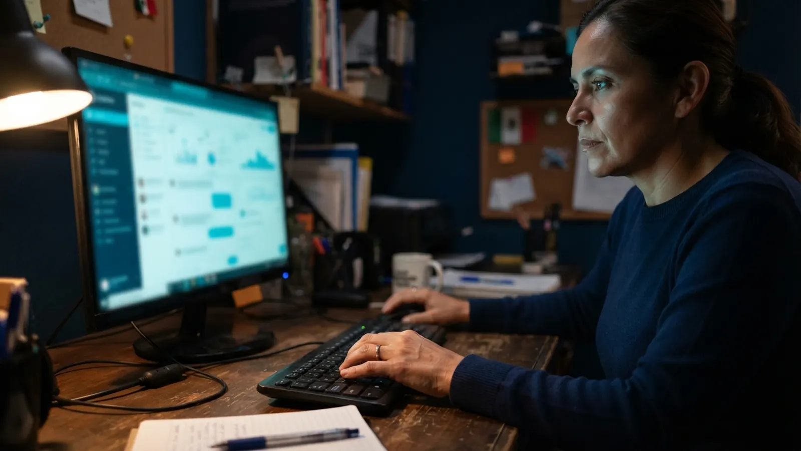 El proceso: una persona trabajando en su computadora · Grok: IA con Sarcasmo y Acceso en Tiempo Real