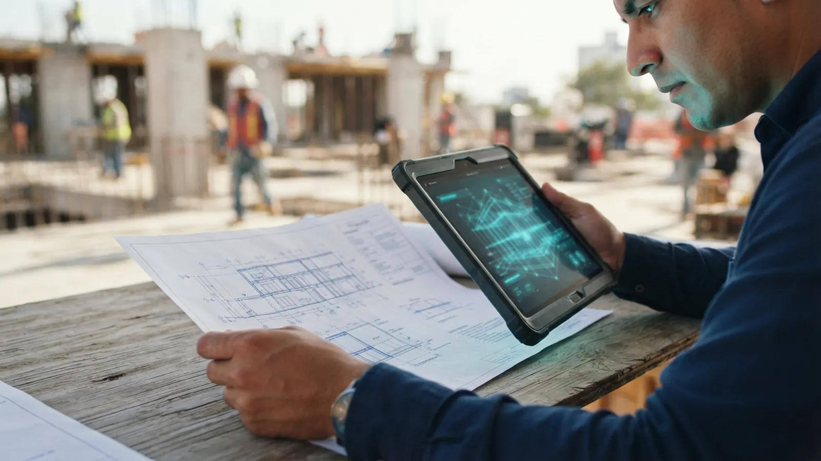 El proceso: una persona trabajando en su computadora · IA en Bienes Raíces en México 2026: FIBRAS, Desarrolladoras e Inversión Inmobiliaria Inteligente