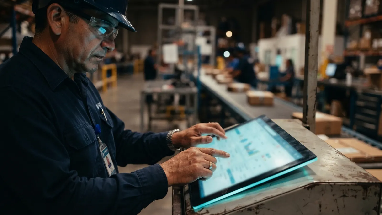 El proceso: una persona trabajando en su computadora · Apps con IA para Logística y Transporte en México