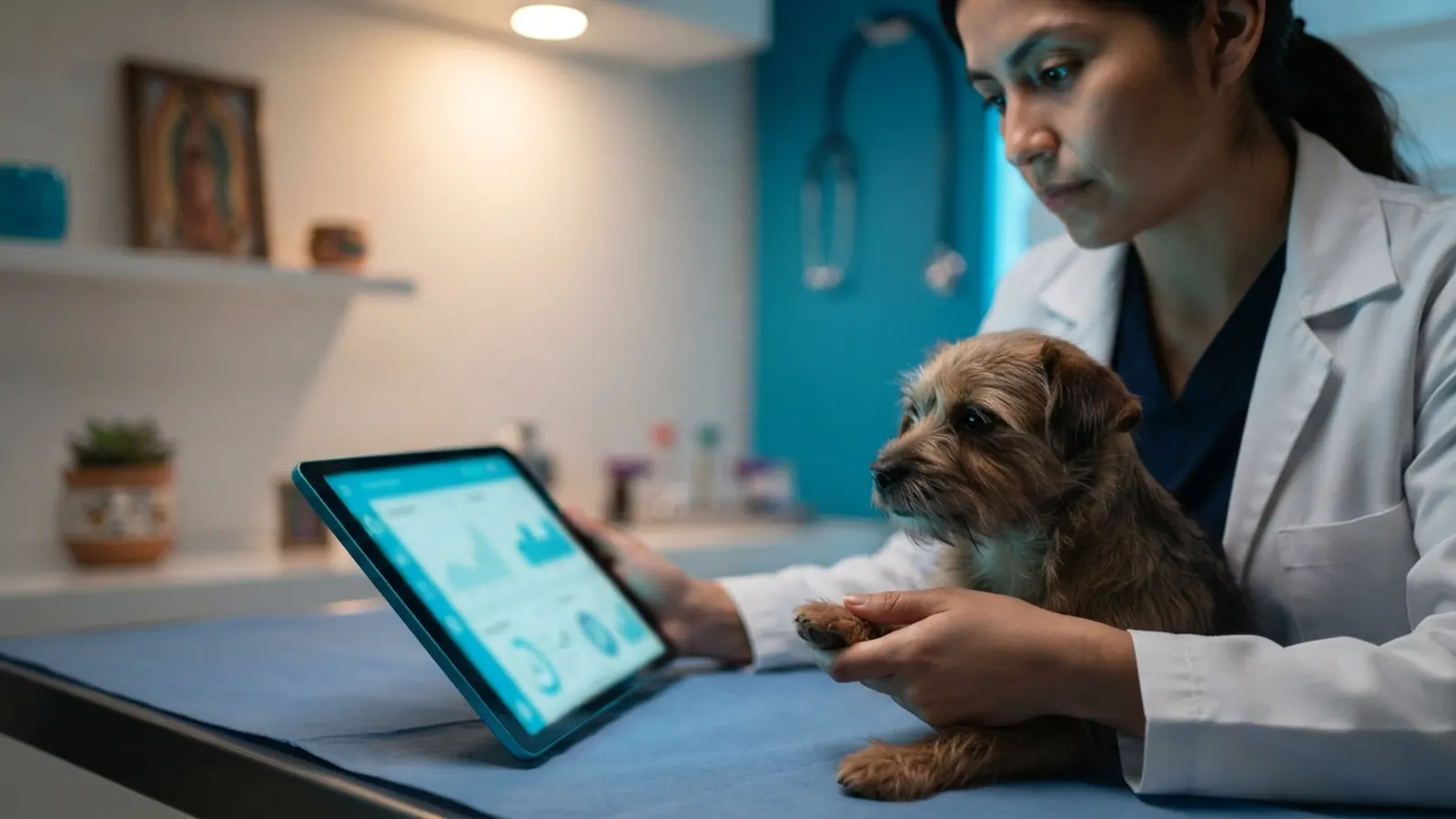 El proceso: una persona trabajando en su computadora · Apps para Veterinarias, Floristerías y Lavanderías en México: Guía de Digitalización
