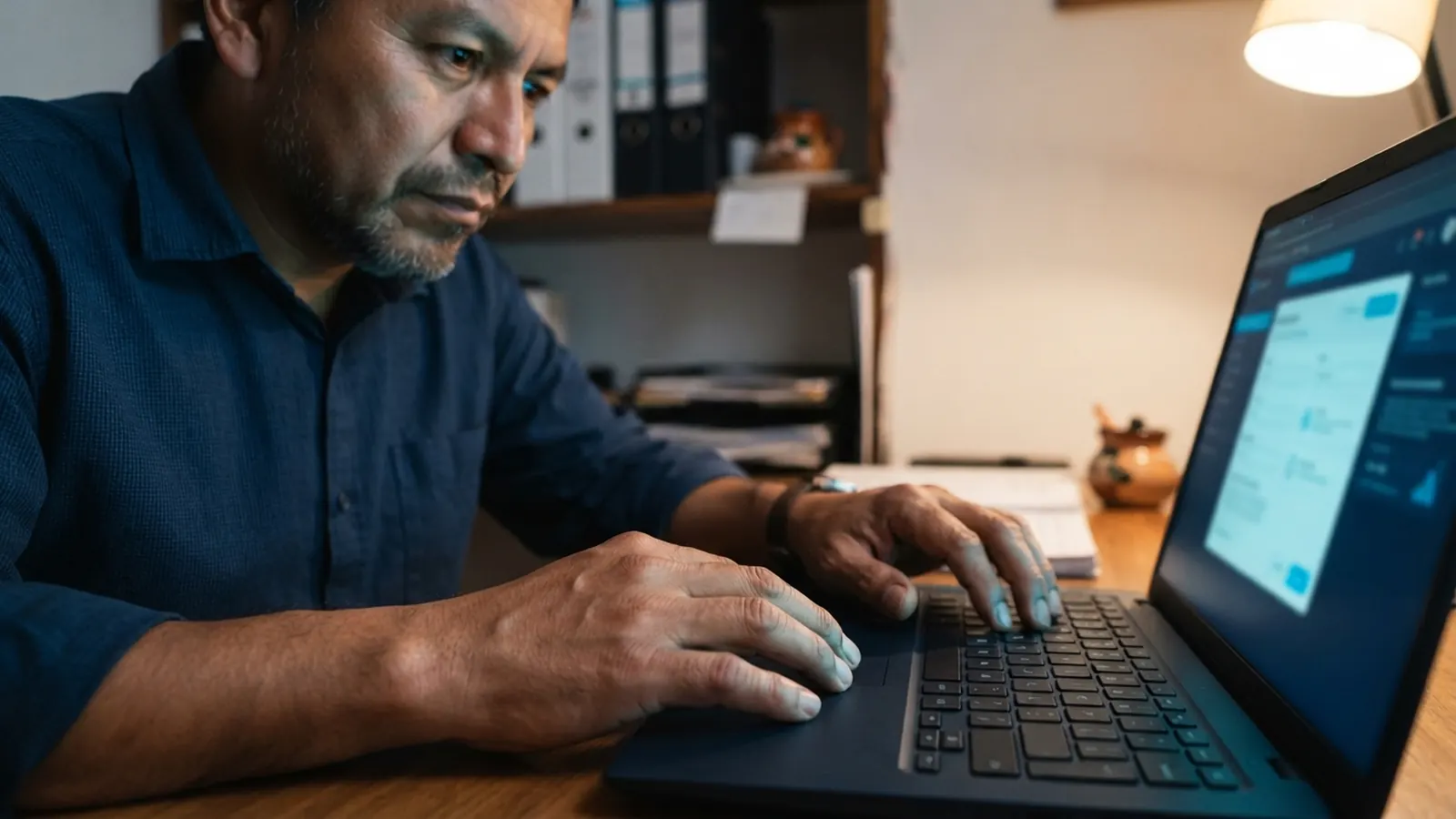 El proceso: una persona trabajando en su computadora · Las Mejores Fuentes de Noticias de IA para Mantenerte Informado en 2026